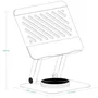 Tooq Soporte Elevador Plegable 360° Gris Oscuro PH-NARVI-G